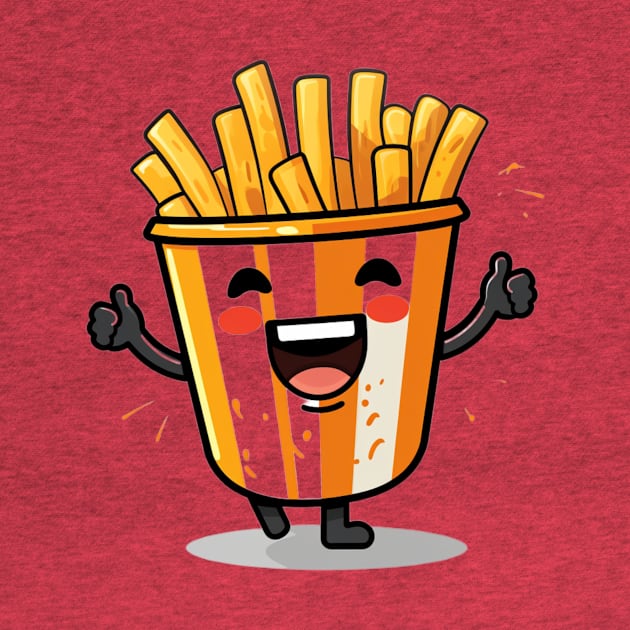 kawaii french fries T-Shirt cute  gilrl by nonagobich